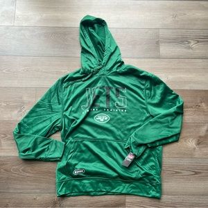 Mens New Era New York Jets Hoodie Green NFL